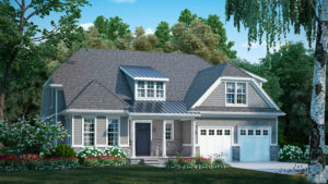 hinsdale meadows new haven cottage front elevation