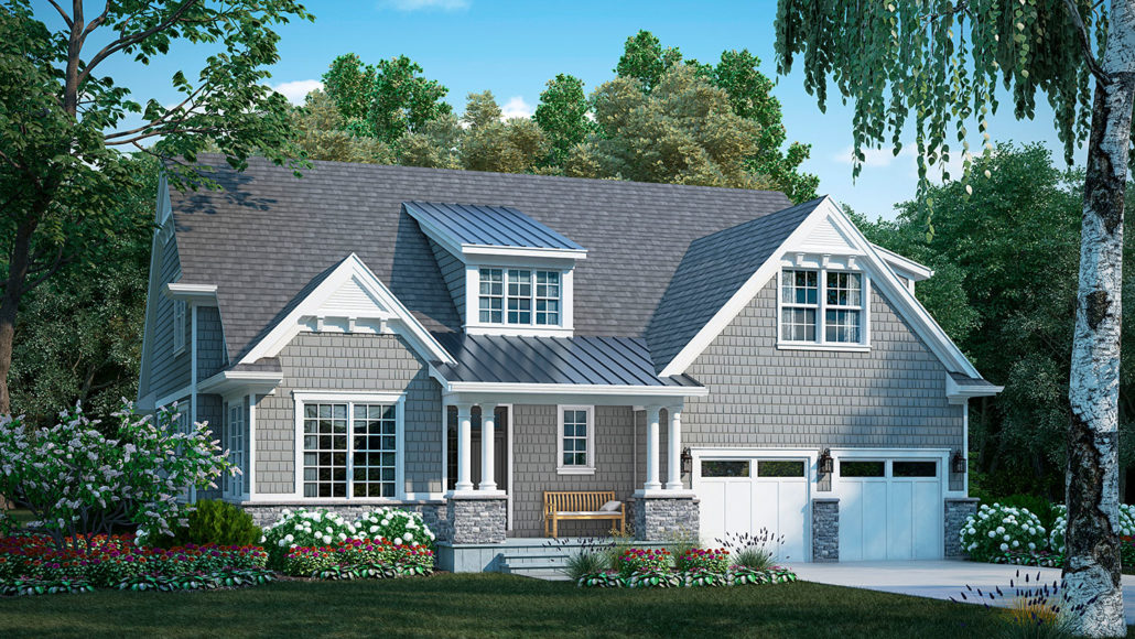 hinsdale meadows new haven shingle front elevation