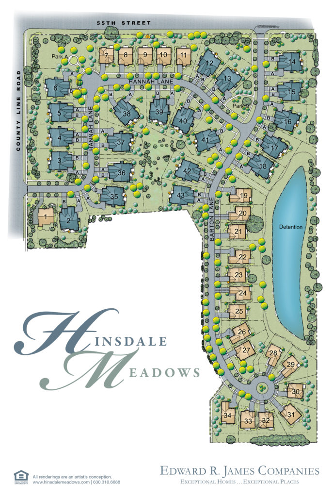 Hinsdale Meadows E. R. James New SingleFamily Homes & Duplexes