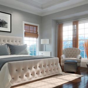 interior bedroom of a hinsdale home