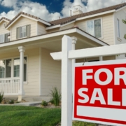 for sale sign in front of white house